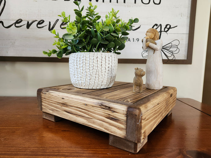 Wooden Table Riser, Table Top Display, Candle Holder, Coffee Bar accessories, Rustic Wood Riser, Table Centerpieces