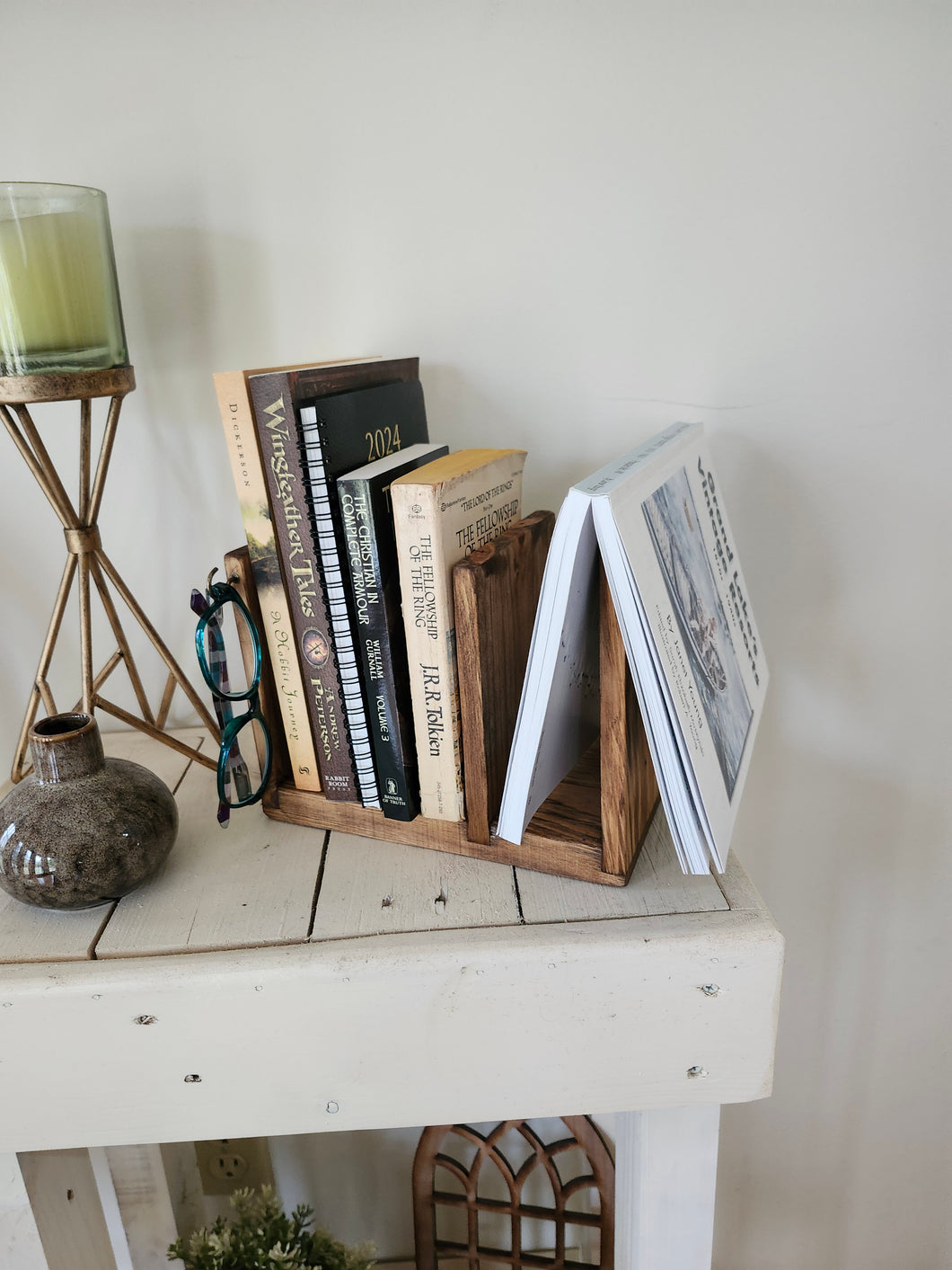 Book Stand | Nightstand Book Holder | Book Place Holder